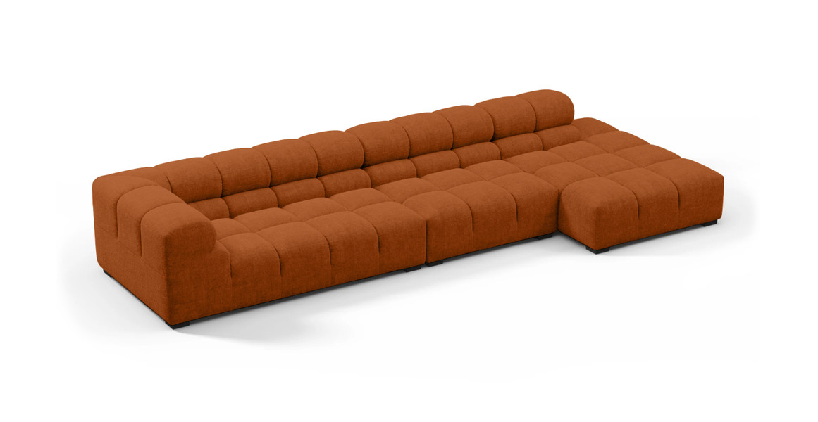 Tufted Sectional Sofa - Large Right Chaise