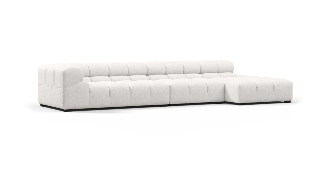 Tufted Sectional Sofa - Large Right Chaise