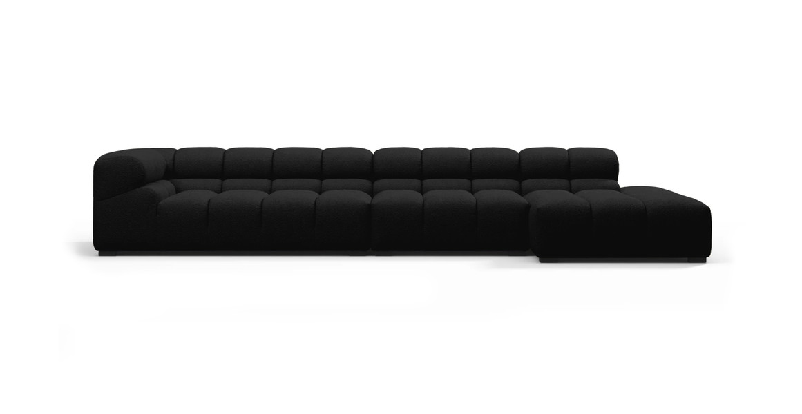 Tufted Sectional Sofa - Large Right Chaise