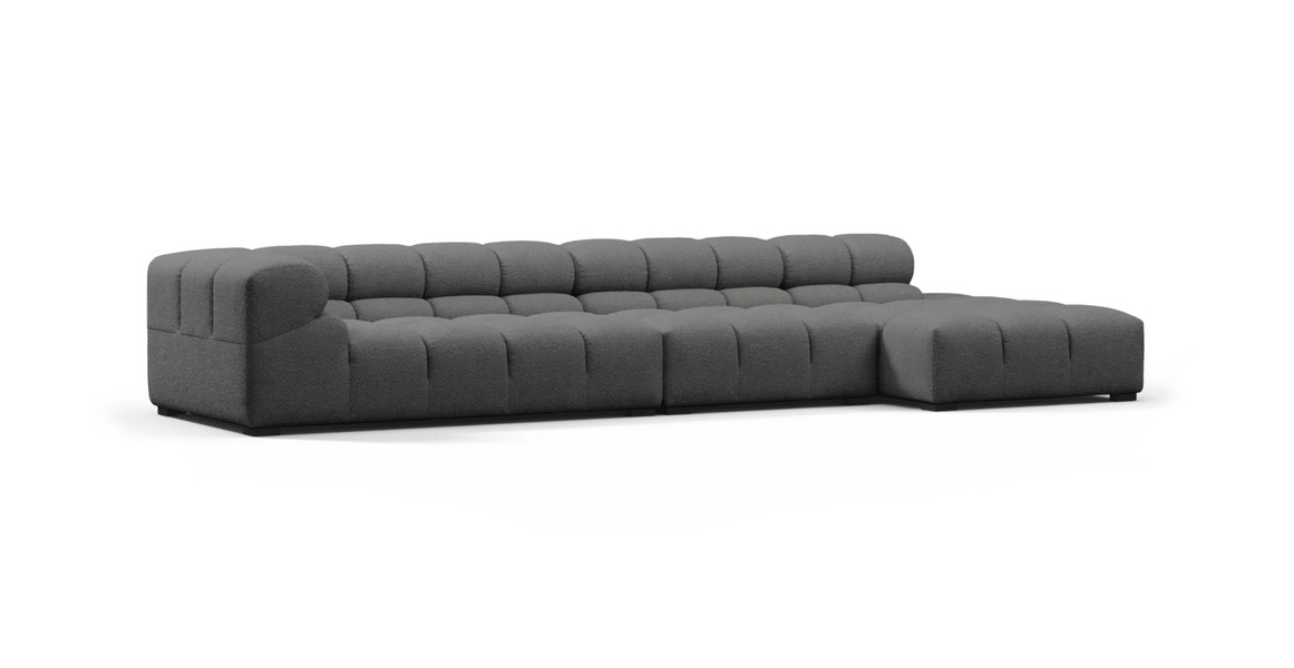Tufted Sectional Sofa - Large Right Chaise