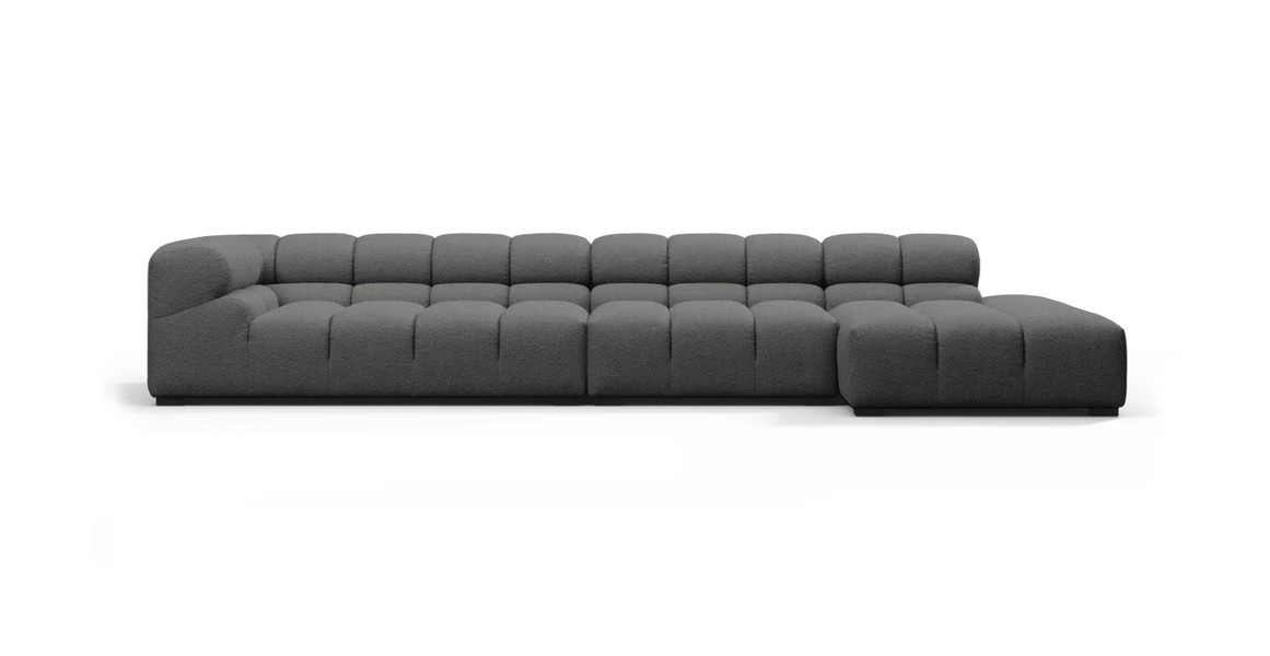 Tufted Sectional Sofa - Large Right Chaise