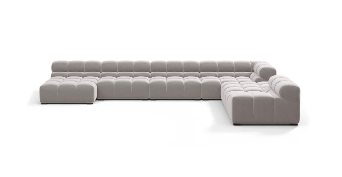 Tufted Sectional Sofa - Extra Large Right Corner