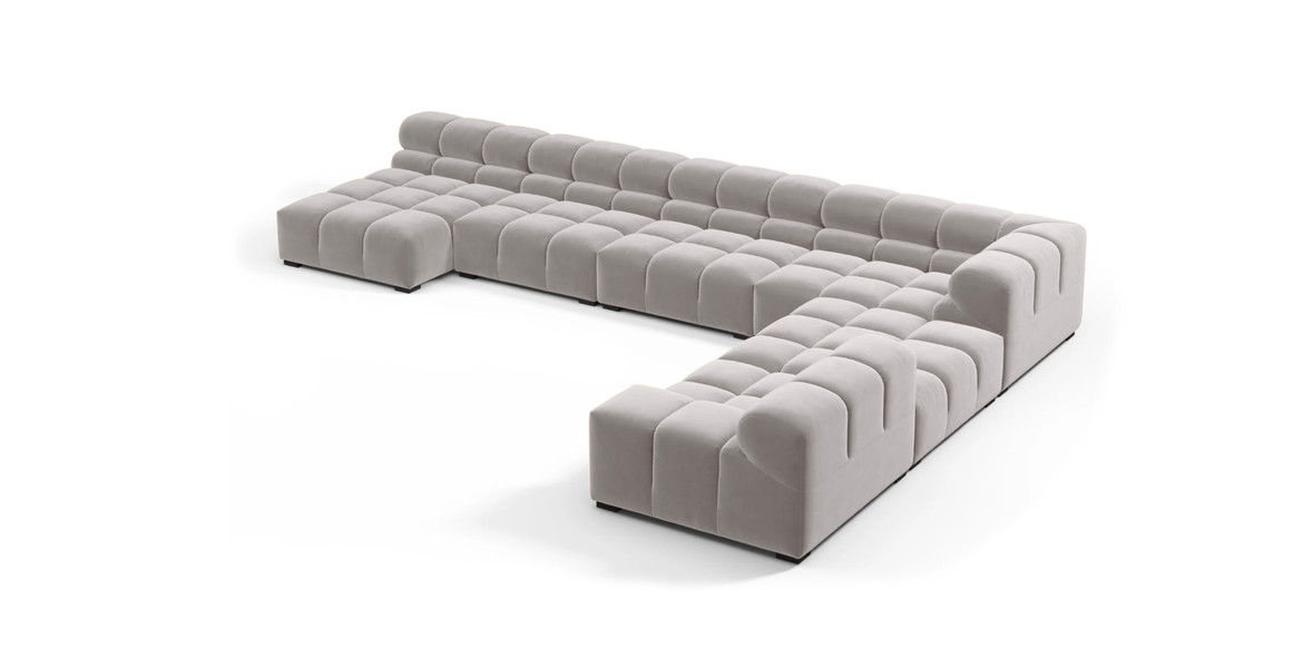 Tufted Sectional Sofa - Extra Large Right Corner