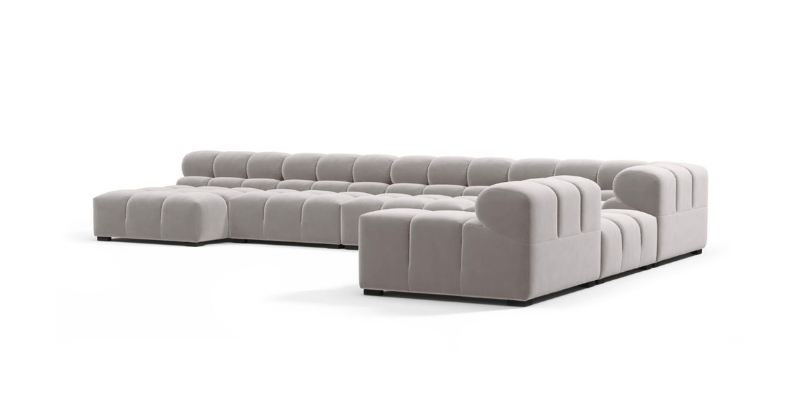 Tufted Sectional Sofa - Extra Large Right Corner