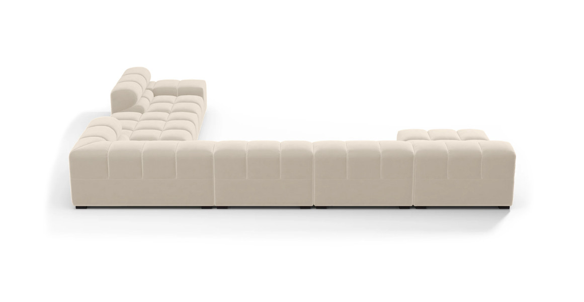 Tufted Sectional Sofa - Extra Large Right Corner