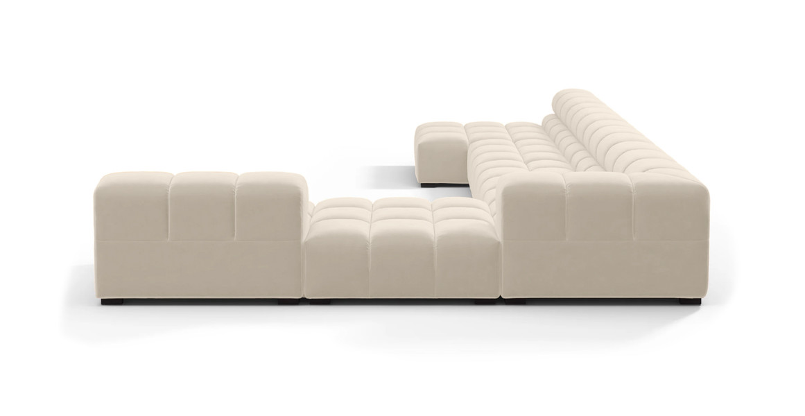 Tufted Sectional Sofa - Extra Large Right Corner
