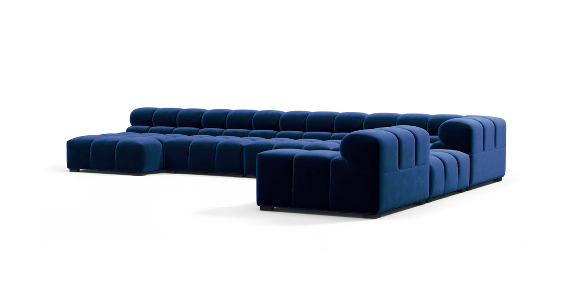 Tufted Sectional Sofa - Extra Large Right Corner