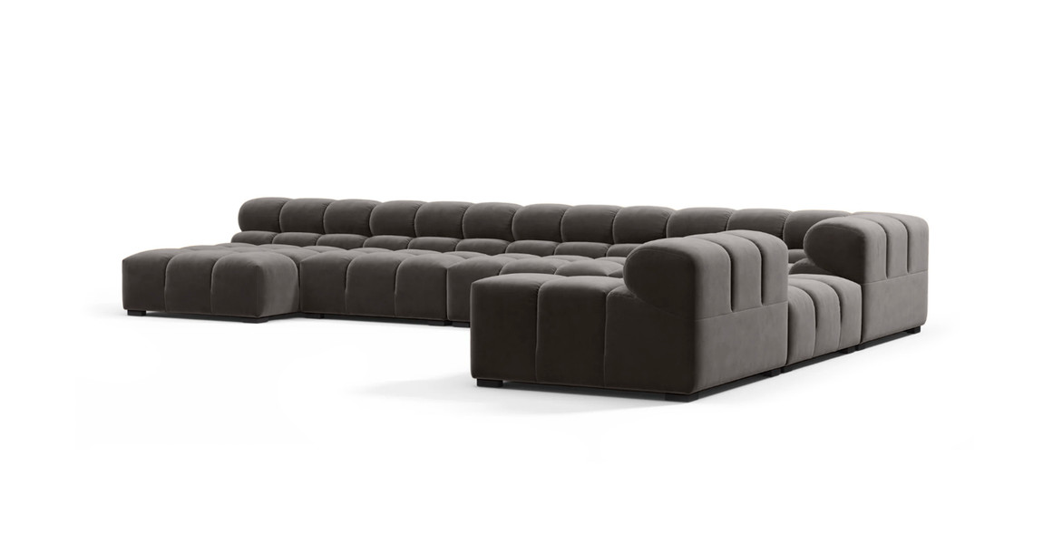 Tufted Sectional Sofa - Extra Large Right Corner