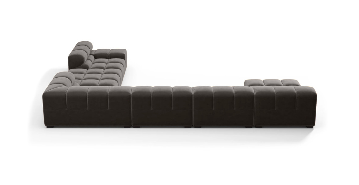 Tufted Sectional Sofa - Extra Large Right Corner