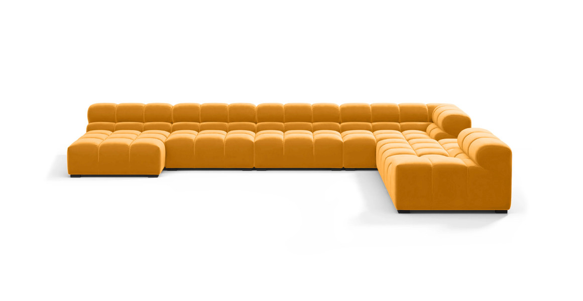 Tufted Sectional Sofa - Extra Large Right Corner