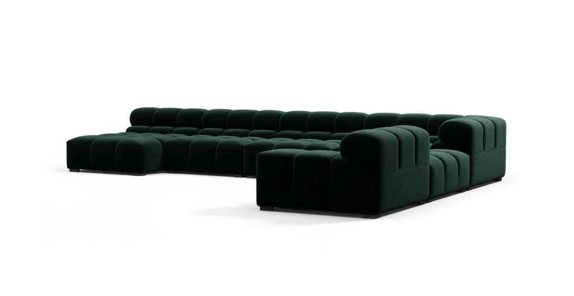 Tufted Sectional Sofa - Extra Large Right Corner
