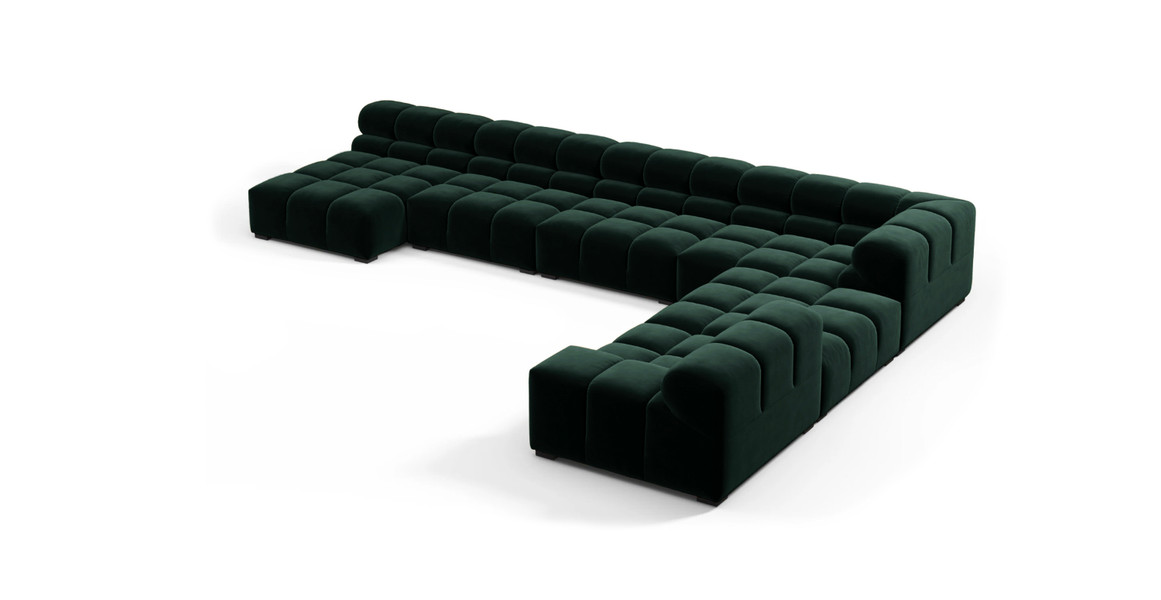 Tufted Sectional Sofa - Extra Large Right Corner