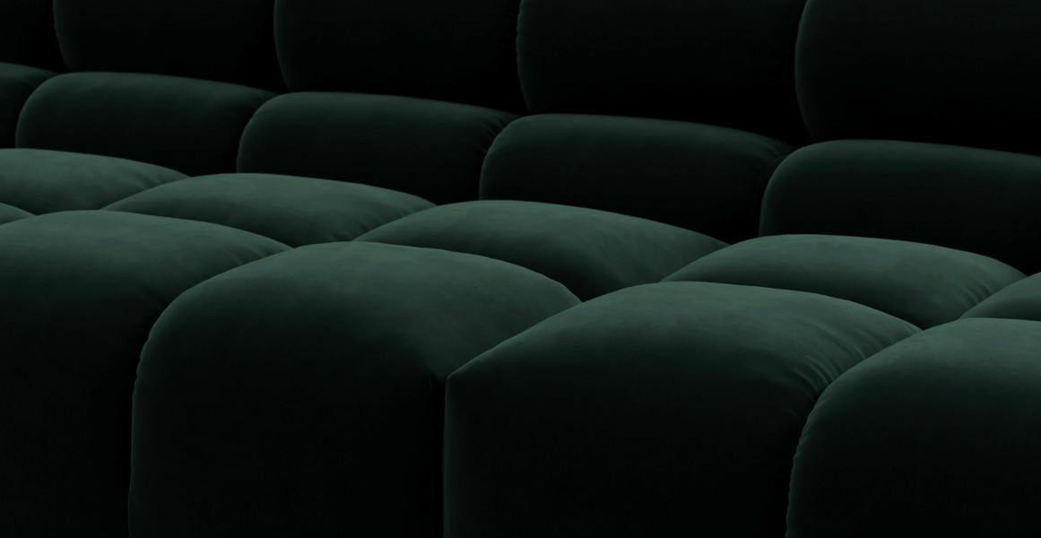 Tufted Sectional Sofa - Extra Large Right Corner