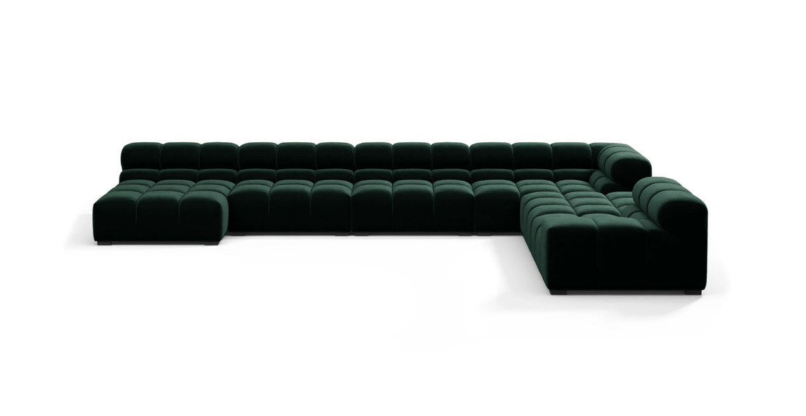 Tufted Sectional Sofa - Extra Large Right Corner