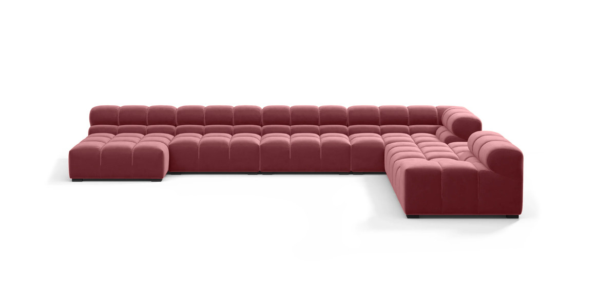 Tufted Sectional Sofa - Extra Large Right Corner