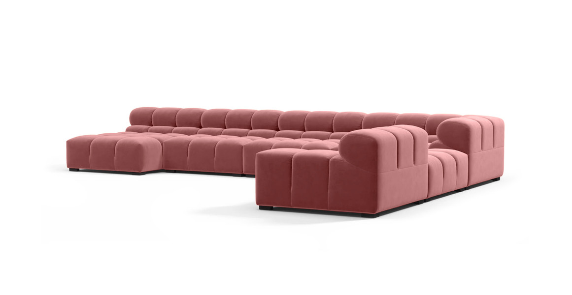 Tufted Sectional Sofa - Extra Large Right Corner