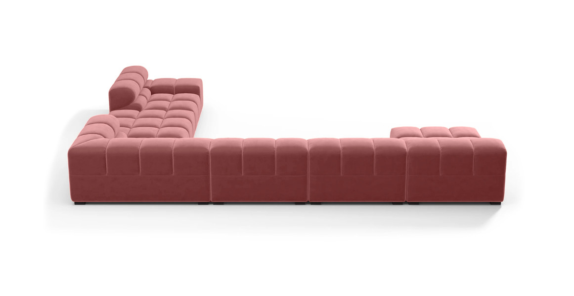 Tufted Sectional Sofa - Extra Large Right Corner