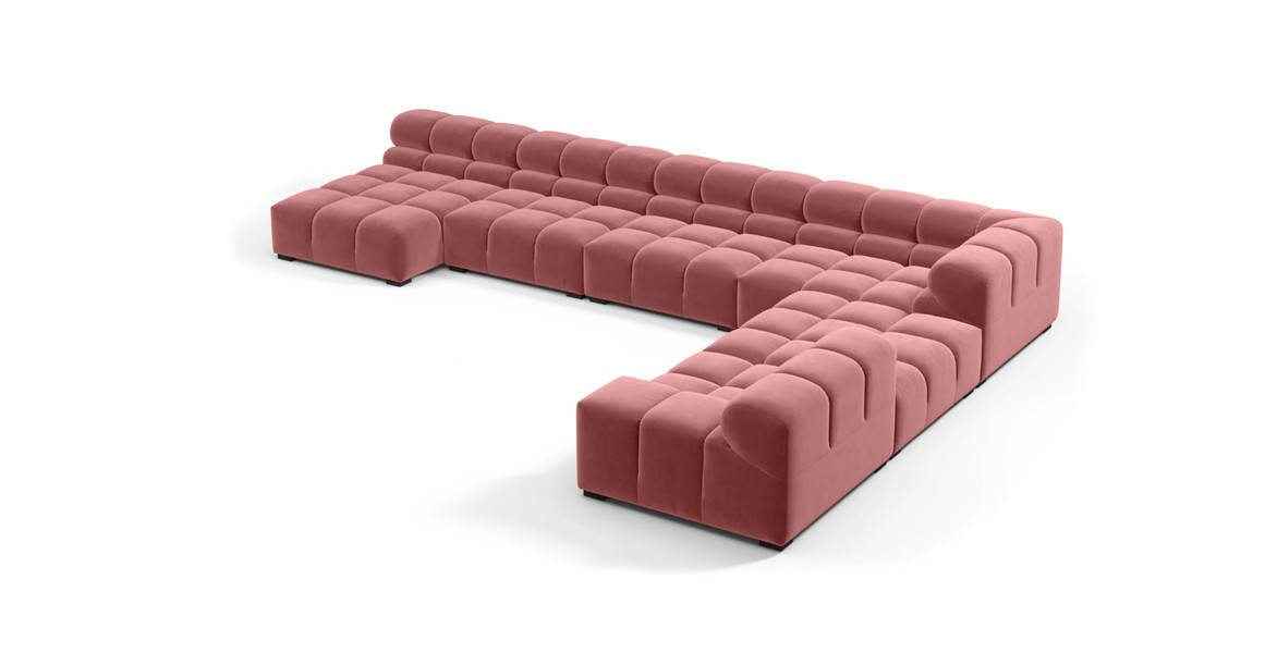 Tufted Sectional Sofa - Extra Large Right Corner