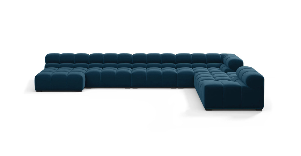 Tufted Sectional Sofa - Extra Large Right Corner