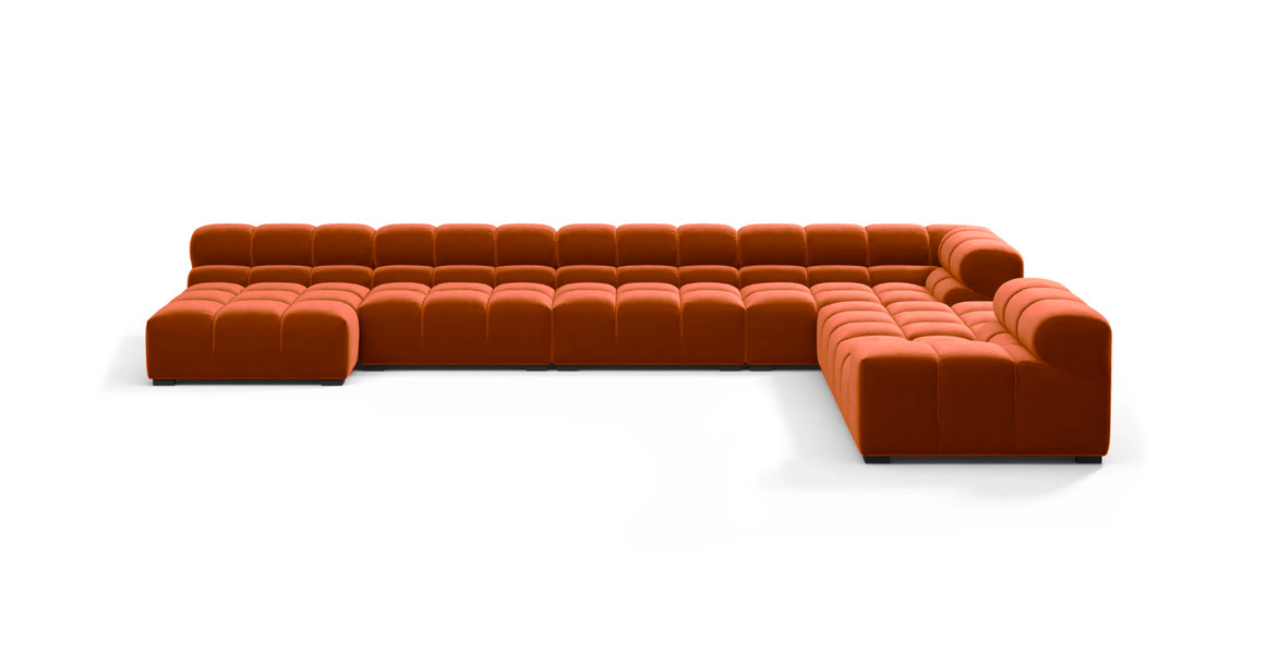 Tufted Sectional Sofa - Extra Large Right Corner