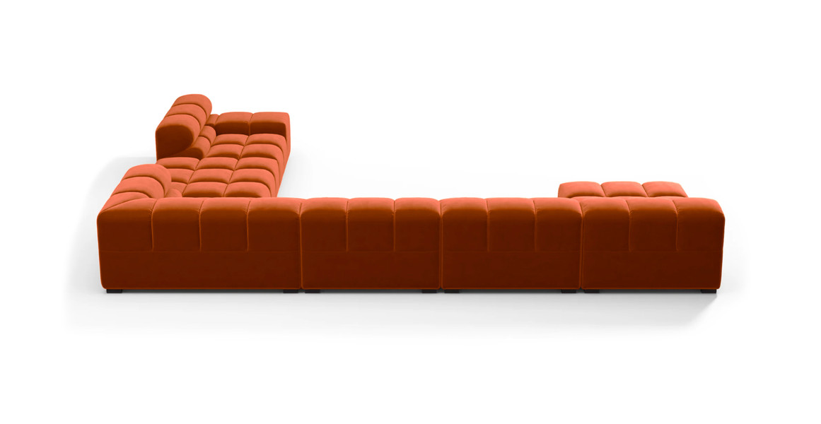 Tufted Sectional Sofa - Extra Large Right Corner