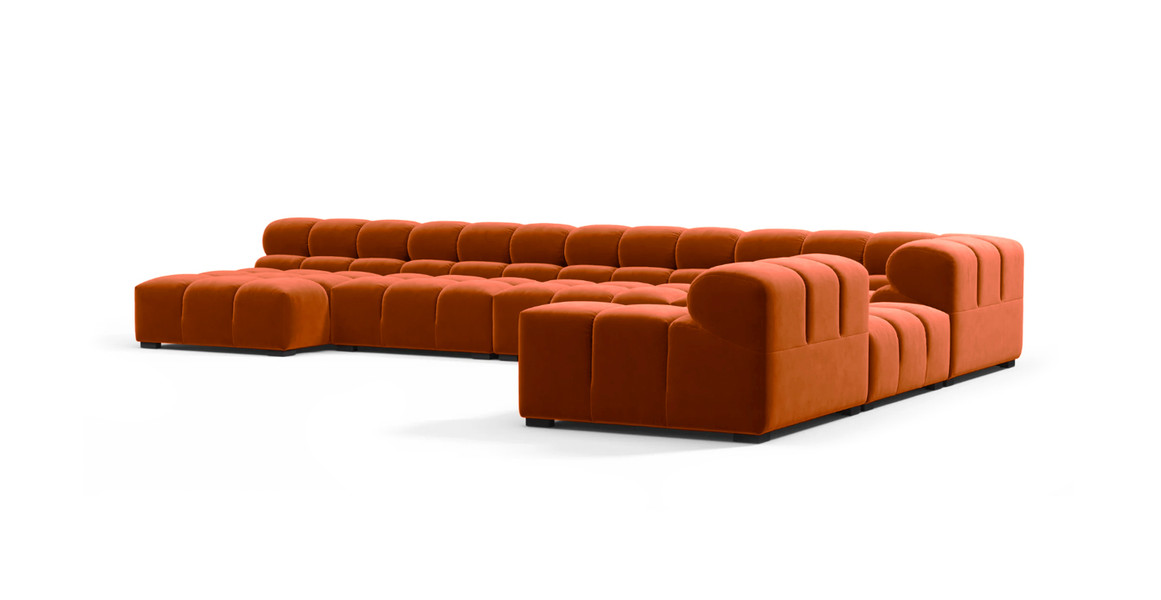 Tufted Sectional Sofa - Extra Large Right Corner