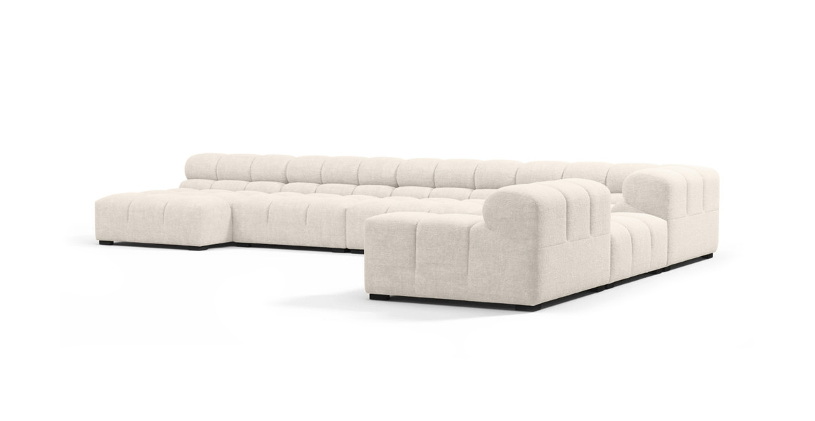 Tufted Sectional Sofa - Extra Large Right Corner