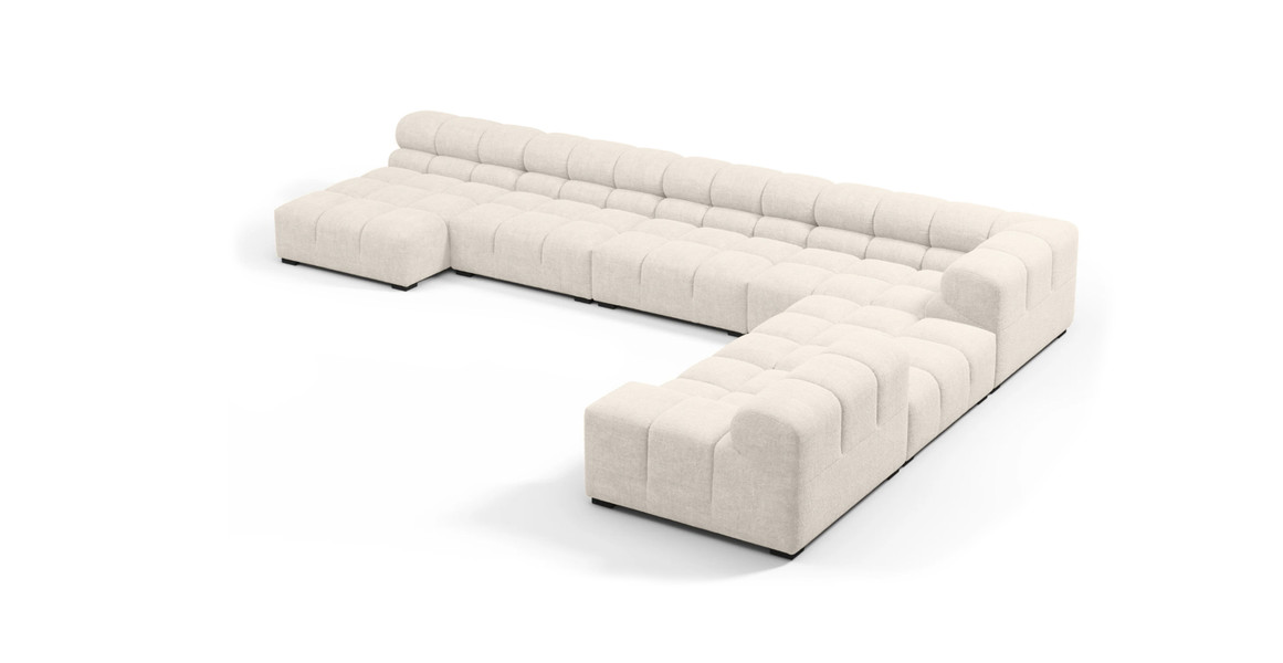 Tufted Sectional Sofa - Extra Large Right Corner