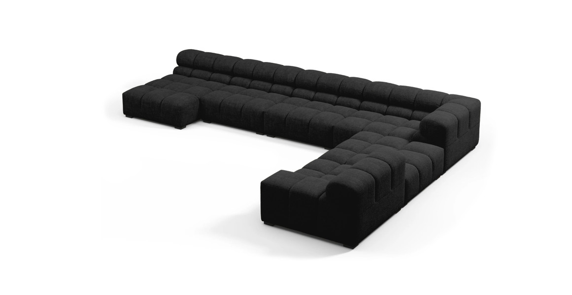 Tufted Sectional Sofa - Extra Large Right Corner