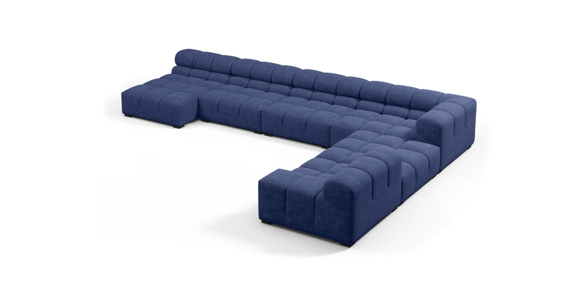 Tufted Sectional Sofa - Extra Large Right Corner