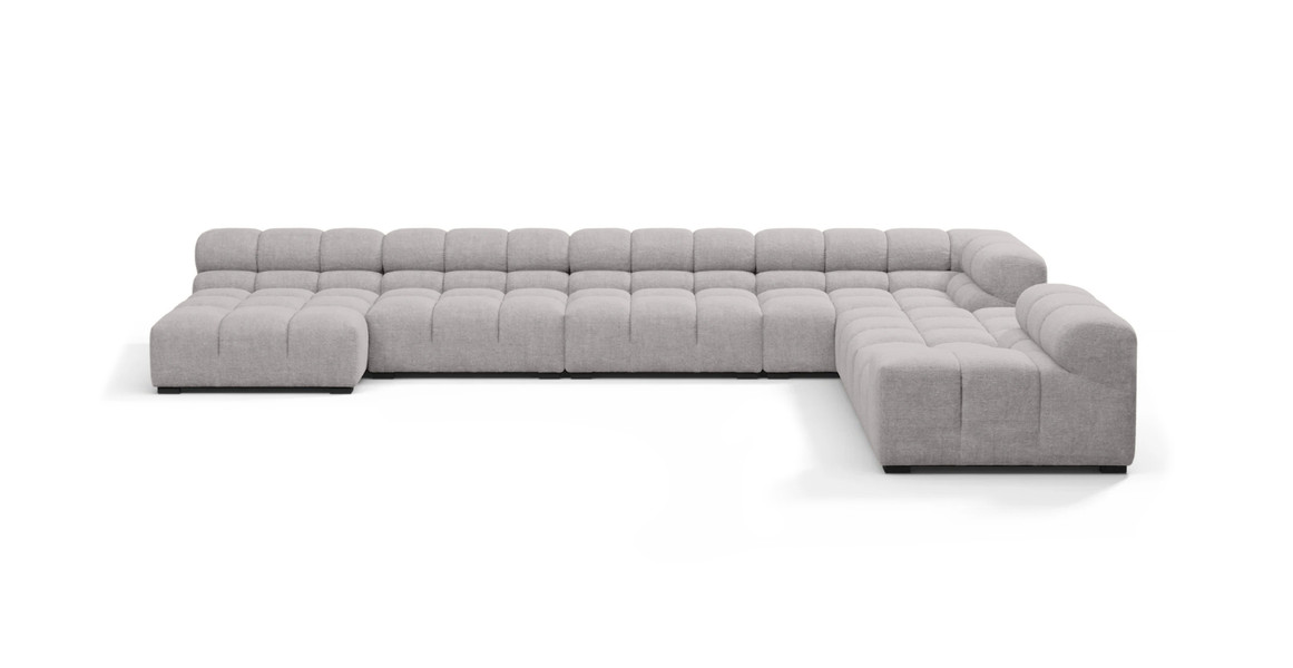 Tufted Sectional Sofa - Extra Large Right Corner