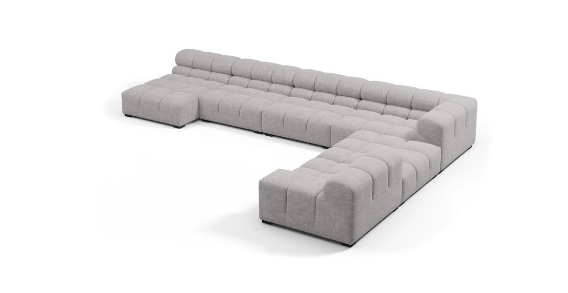 Tufted Sectional Sofa - Extra Large Right Corner