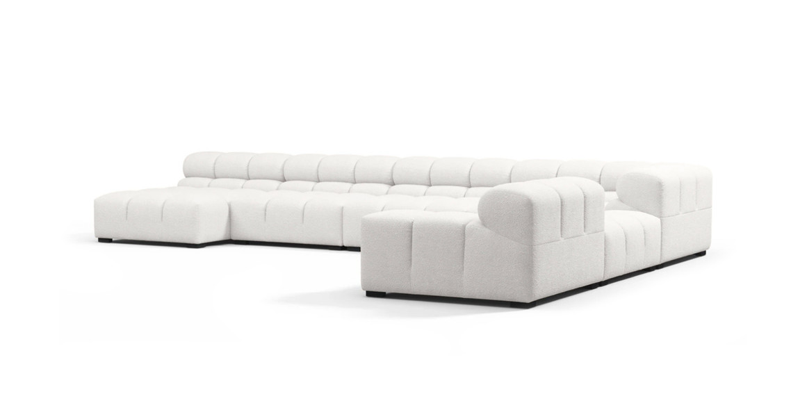 Tufted Sectional Sofa - Extra Large Right Corner