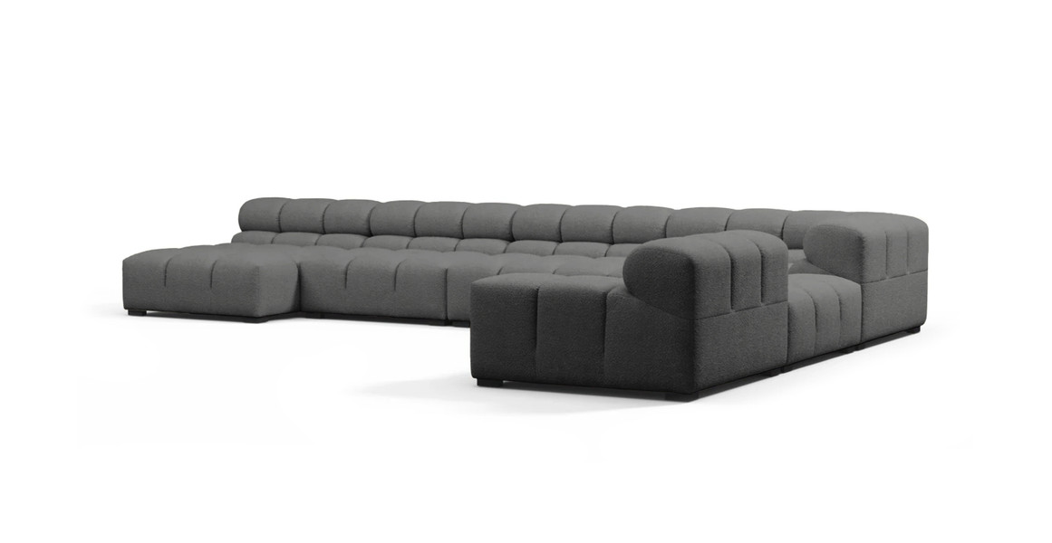 Tufted Sectional Sofa - Extra Large Right Corner