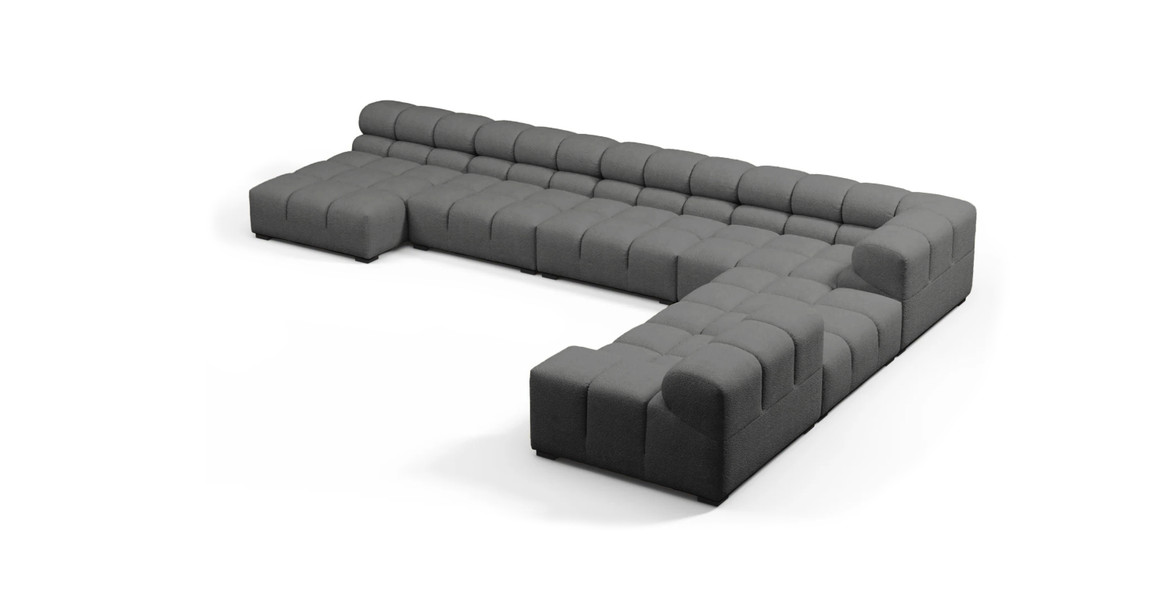 Tufted Sectional Sofa - Extra Large Right Corner