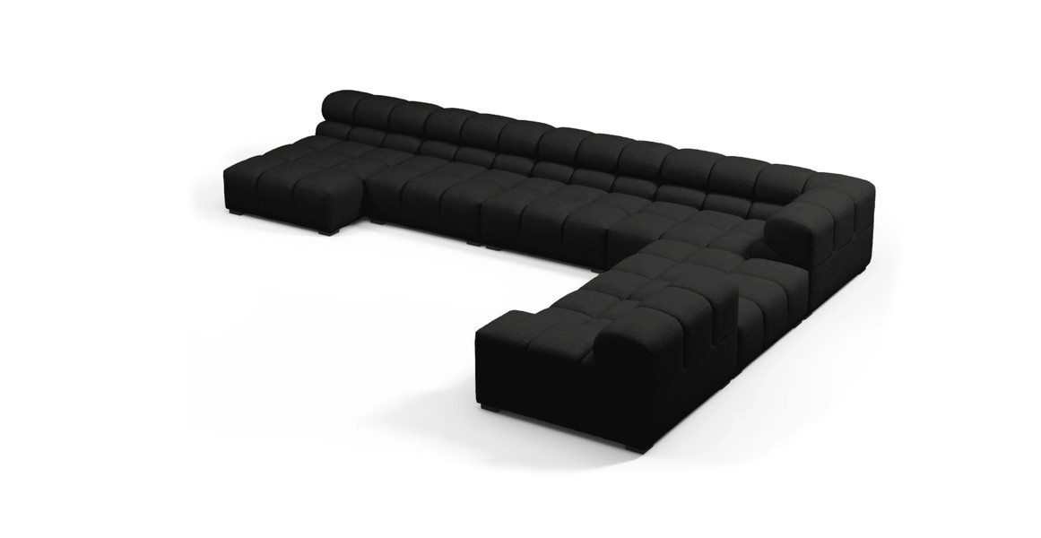 Tufted Sectional Sofa - Extra Large Right Corner