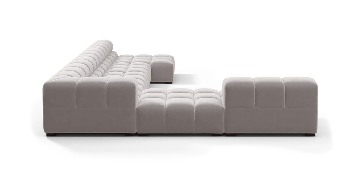 Tufted Sectional Sofa - Extra Large Left Corner
