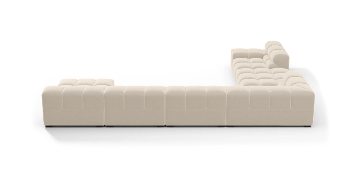 Tufted Sectional Sofa - Extra Large Left Corner