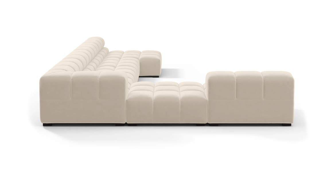 Tufted Sectional Sofa - Extra Large Left Corner