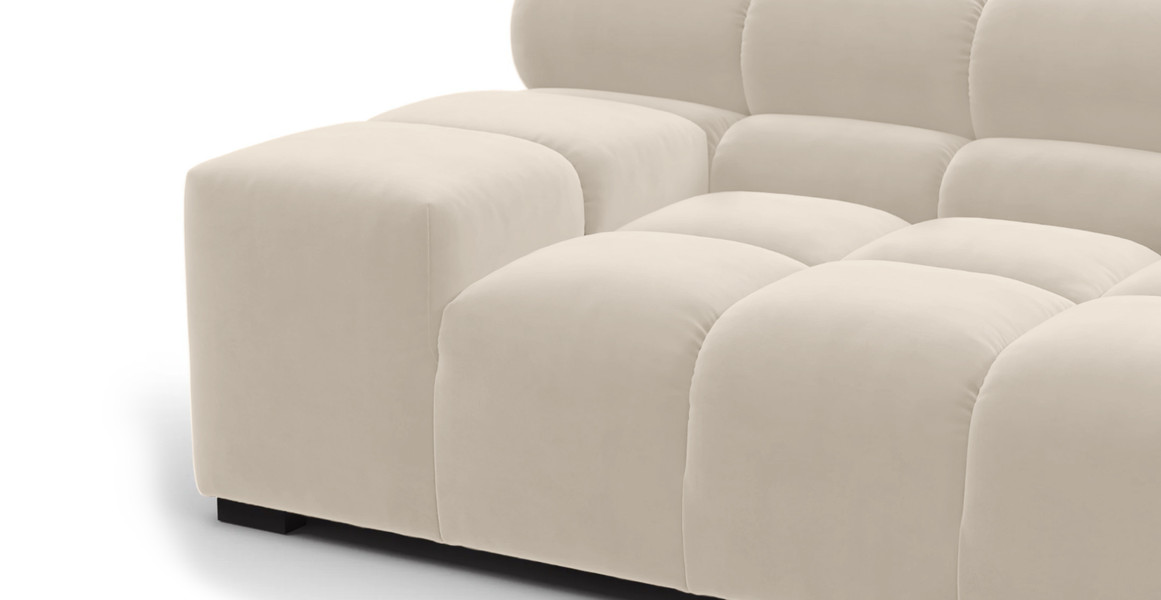 Tufted Sectional Sofa - Extra Large Left Corner