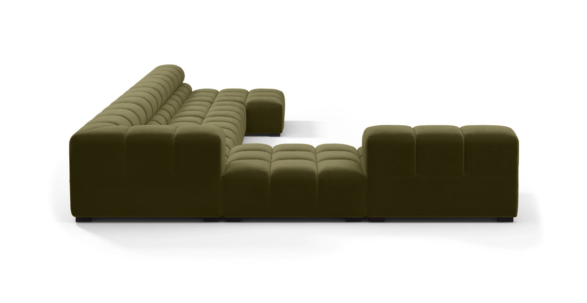 Tufted Sectional Sofa - Extra Large Left Corner