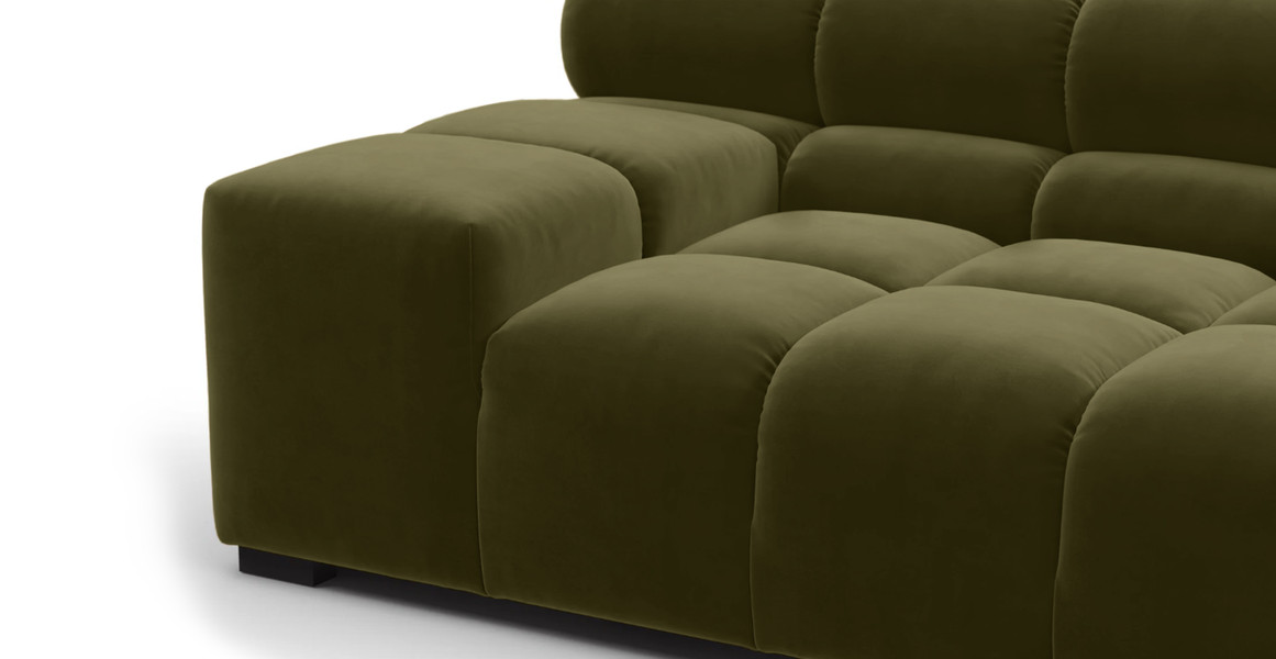 Tufted Sectional Sofa - Extra Large Left Corner