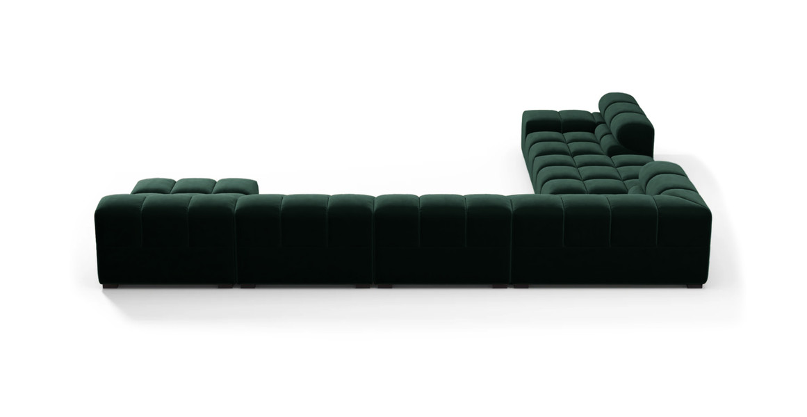 Tufted Sectional Sofa - Extra Large Left Corner