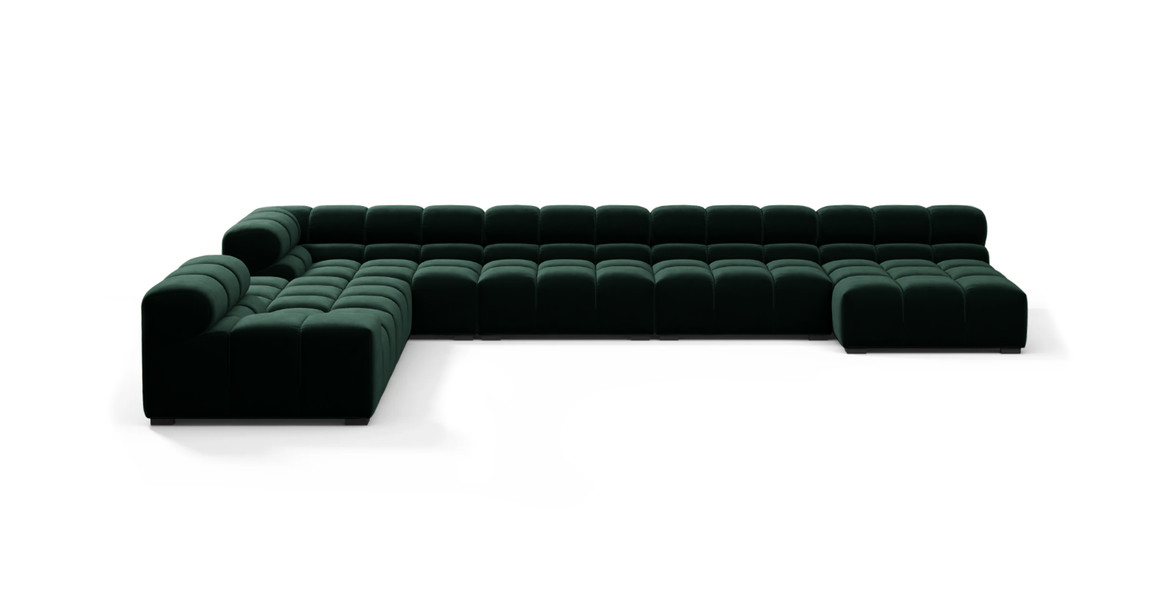 Tufted Sectional Sofa - Extra Large Left Corner