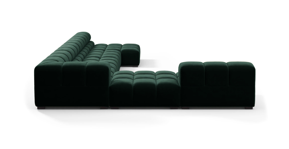 Tufted Sectional Sofa - Extra Large Left Corner