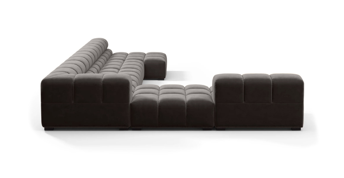 Tufted Sectional Sofa - Extra Large Left Corner