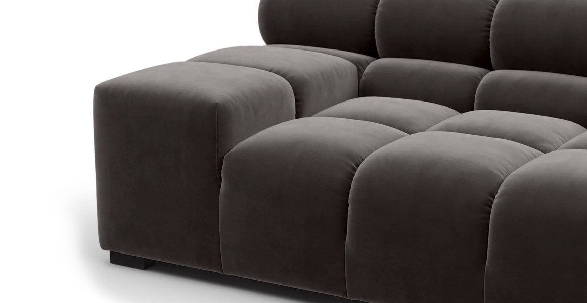 Tufted Sectional Sofa - Extra Large Left Corner