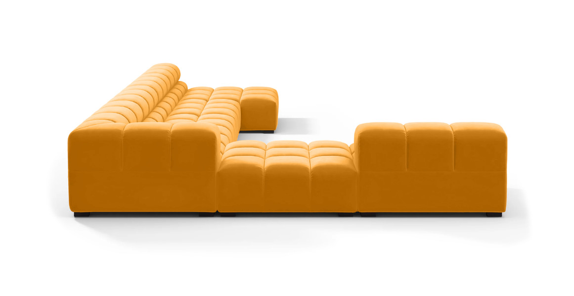 Tufted Sectional Sofa - Extra Large Left Corner