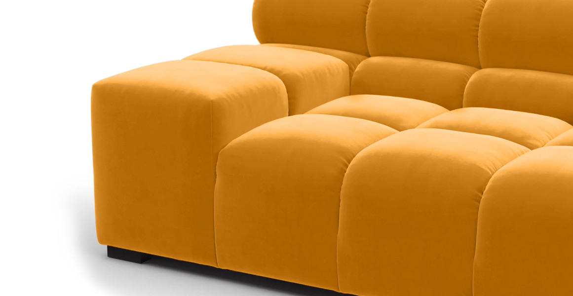 Tufted Sectional Sofa - Extra Large Left Corner