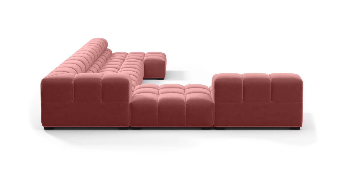 Tufted Sectional Sofa - Extra Large Left Corner